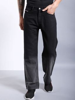 The Indian Garage Co - Men Baggy Solid Mid-Rise Stretchable Jeans