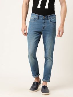 The Indian Garage Co - Men Slim Fit Solid Mid-Rise Jeans