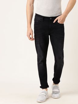 The Indian Garage Co - Men Slim Fit Solid Mid-Rise Jeans