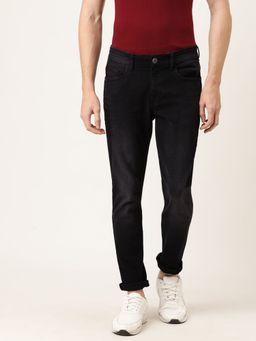 The Indian Garage Co - Men Slim Fit Solid Mid-Rise Jeans