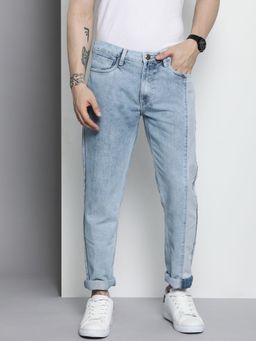 The Indian Garage Co - Men Regular Fit Two Toned Mid-Rise Jeans