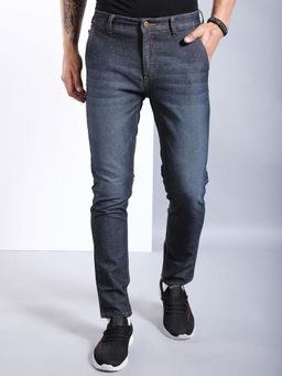 The Indian Garage Co - Men Slim Fit Solid Mid-Rise Jeans