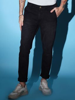 The Indian Garage Co - Men Slim Fit Solid Mid-Rise Jeans
