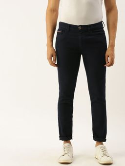 The Indian Garage Co - Men Slim Fit Solid Low-Rise Stretchable Jeans