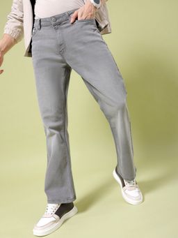 The Indian Garage Co - Men Straight Solid Mid-Rise Stretchable Jeans