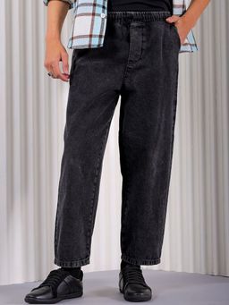The Indian Garage Co - Men Loose Fit Solid Mid-Rise Denim Jeans