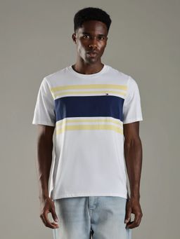Tommy Hilfiger - Striped Regular Fit Cotton T-Shirt