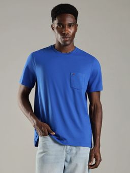 Tommy Hilfiger - Solid Regular Fit Cotton Navy Blue Navy Blue T-Shirt