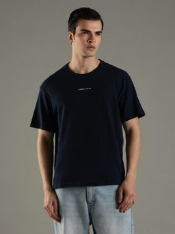 Tommy Hilfiger - Solid Relaxed Fit Cotton Navy Blue T-Shirt