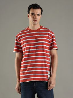 Tommy Hilfiger - Striped Relaxed Fit Cotton T-Shirt