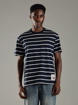 Tommy Hilfiger - Striped Relaxed Fit Cotton T-Shirt