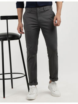 Tommy Hilfiger - Mens Grey Solid Trouser