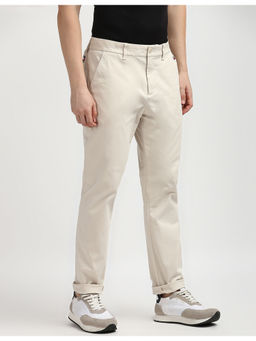 Tommy Hilfiger - Mens Beige Solid Trouser