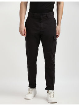 Tommy Hilfiger - Mens Black Solid Cargo