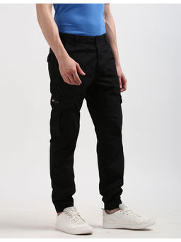 Tommy Hilfiger - Mens Black Solid Cargo