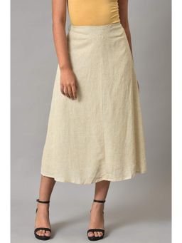 W - Stripes Skirt White