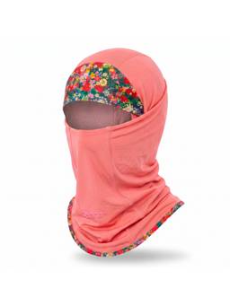 TVARRA - Coral Pink Floral Scavva Balaclava