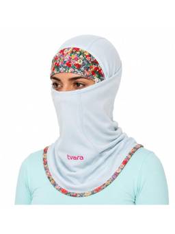 TVARRA - Steel Grey Floral Scavva Balaclava