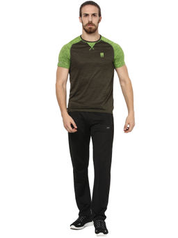Rock.it - Olive Round Neck Smart Fit T-shirt