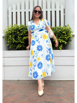 Studio Rabha - Women Blue Reverie Midi Dress