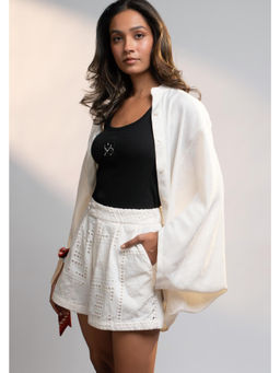 Style Junkiie - Summer Ivory Tailored Shorts