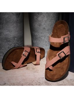 MOZAFIA - Womens Pink Snowdrops Sandals