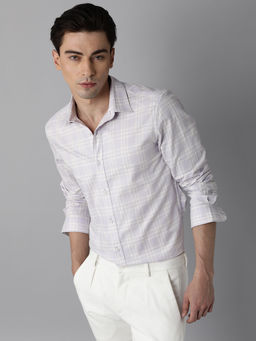 Rare Rabbit - Purple Checked Casual Shirts