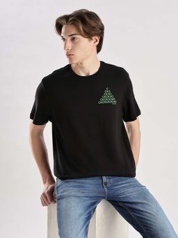Calvin Klein - Black Logo Relaxed Fit Cotton T Shirt