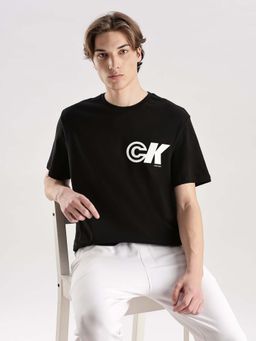Calvin Klein - Black Logo Relaxed Fit Cotton T Shirt