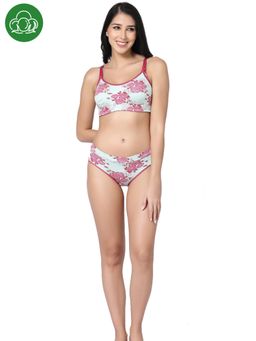 Inner Sense - Organic Cotton Antimicrobial Seamless Maternity Bra and Panty (Set of 2)