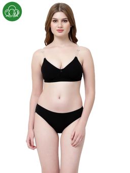 Inner Sense - Organic Cotton Antimicrobial Seamless Bra and Panty (Set of 2)