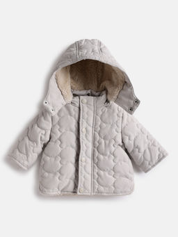 Chicco - Boys Brown Lightweight Quilted Hooded Puffer