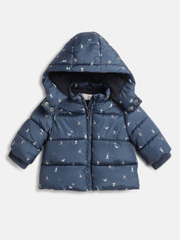 Chicco - Boys Navy Blue Water Resistant Padded Puffer