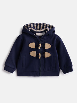 Chicco - Boys Navy Blue Solid Hoodie