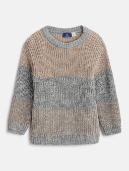 Chicco - Boys Multi-Color Colorblock Ribbed Sweater