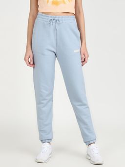 Guess - Blue Solid Tapered Joggers