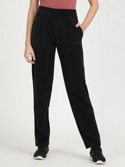 Guess - Black Solid Straight Trackpant