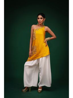 The Black Sheep Collective - Bleed Yellow Kurta with Palazzo