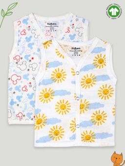 Kidbea - Extra Soft Muslin Jhabla Cloth for Baby (Pack of 2)