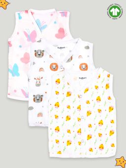 Kidbea - Extra Soft Muslin Jhabla Cloth for Baby (Pack of 3)