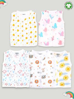 Kidbea - Extra Soft Muslin Jhabla Cloth for Baby (Pack of 5)