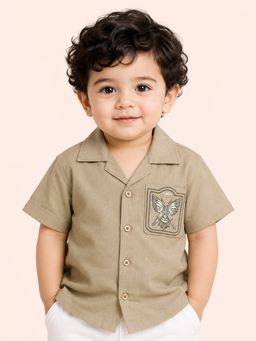 Bloom Up - Beige Casual Shirt For Boys And Toddlers