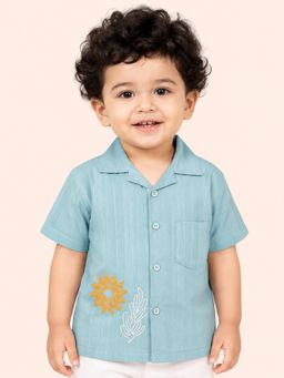 Bloom Up - Blue Casual Shirt For Boys And Toddlers
