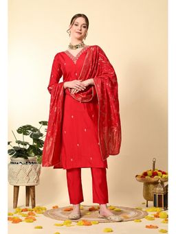 Laado - Pink Hand Embroidery Suit (Set of 3)