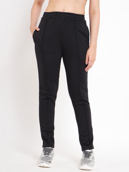 BRINNS - Women Black Slim Fit Cotton Track Pant