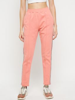 BRINNS - Women Peach Slim Fit Cotton Track Pant