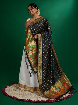 Teejh - Chandra Black Dupatta