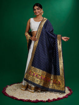 Teejh - Chandira Blue Dupatta