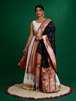 Teejh - Chandrabhaga Black Dupatta