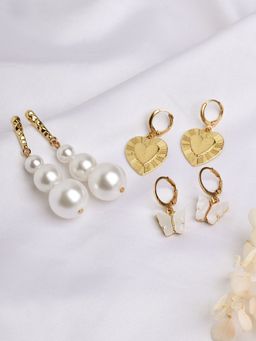 Joker and Witch - Joker & Witch Wellyn Pearl And Charms Earrings Set